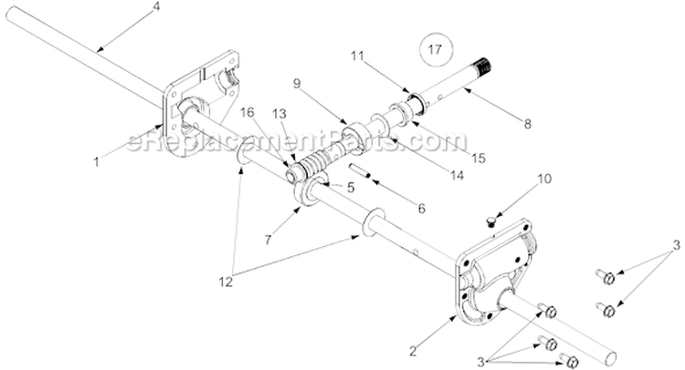 Page C Diagram and Parts List for 31BH5C3F401 2004 Yard Man Snow Blower